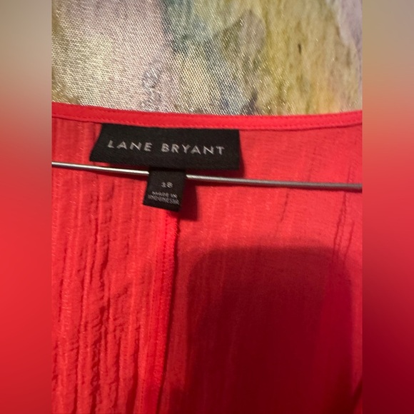 Lane Bryant Vibrant Red Top - Picture 2 of 4